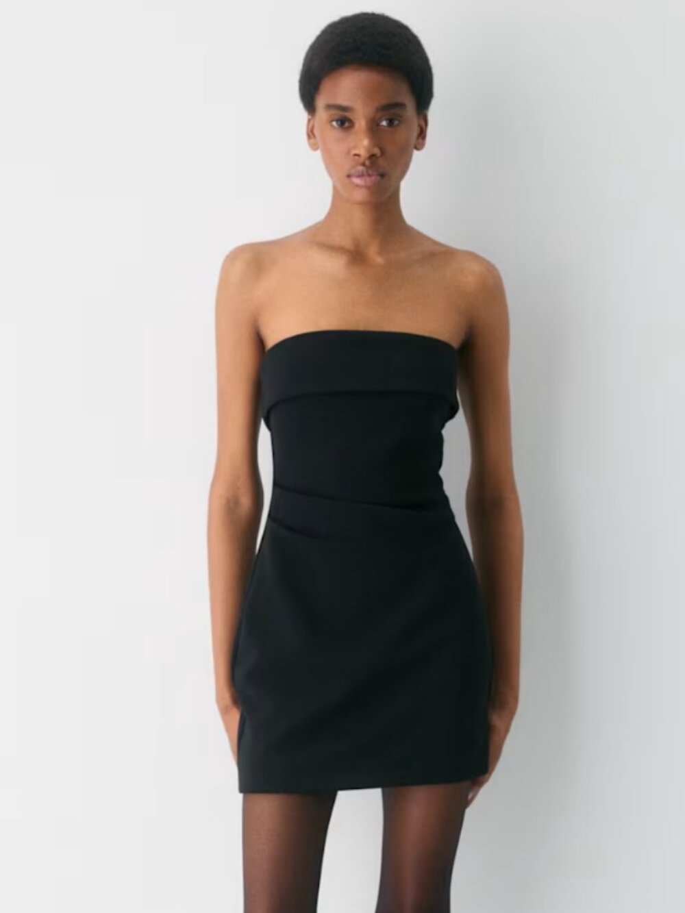 Aritzia Eyecatcher Mini Dress Strapless - Black - XS